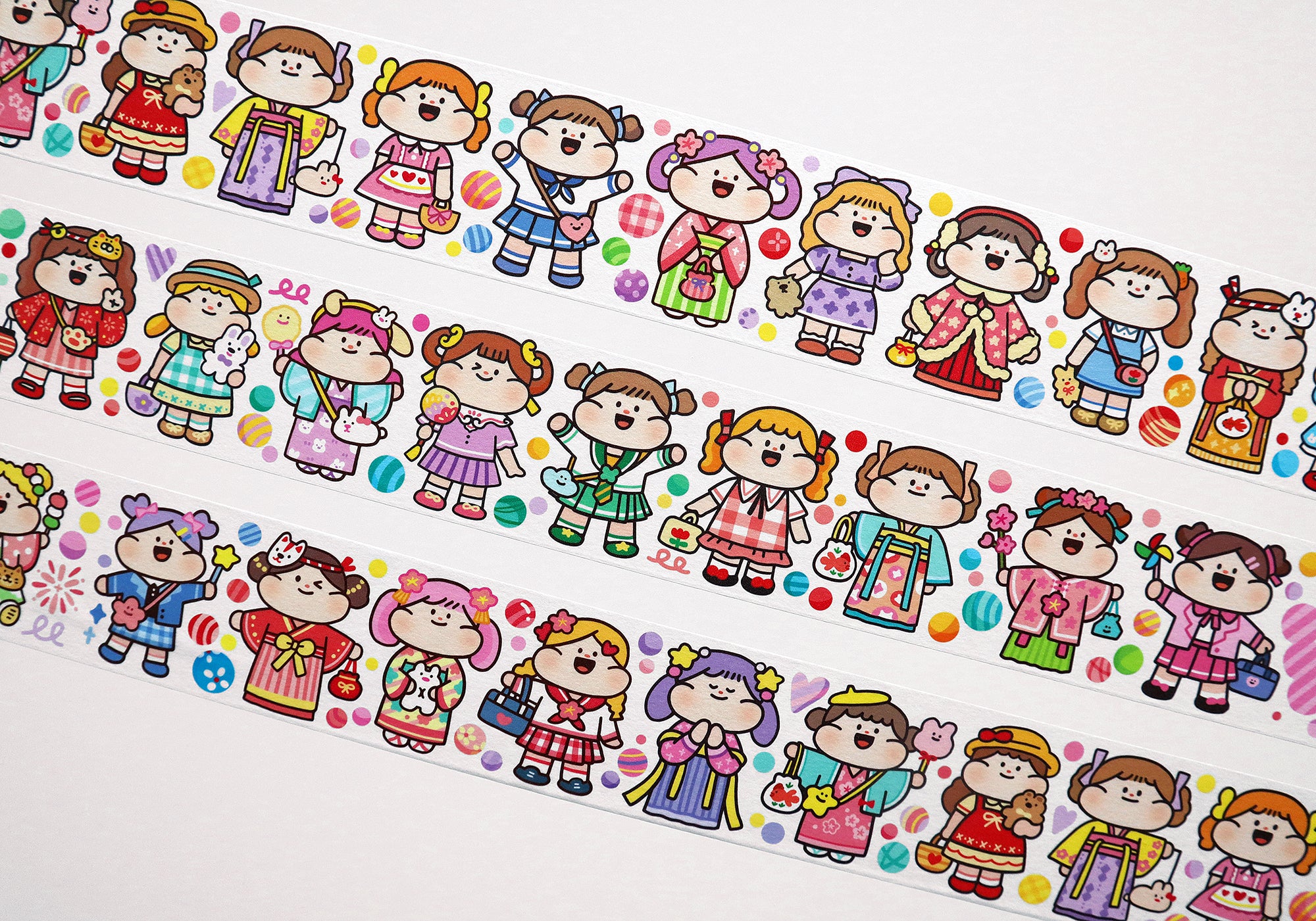 Meatball Washi Tape Set: Summer Festival
