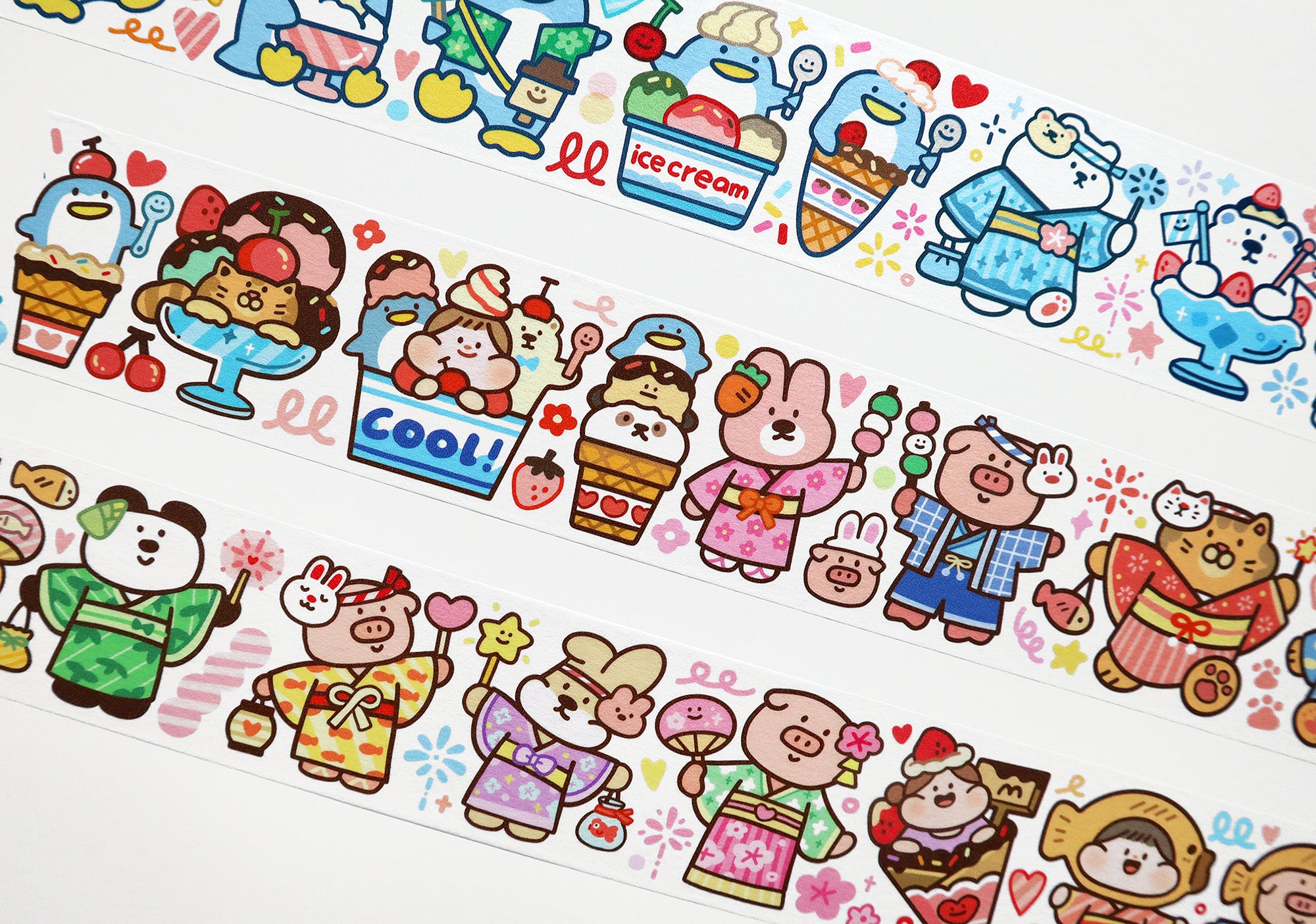 Meatball Washi Tape Set: Summer Festival
