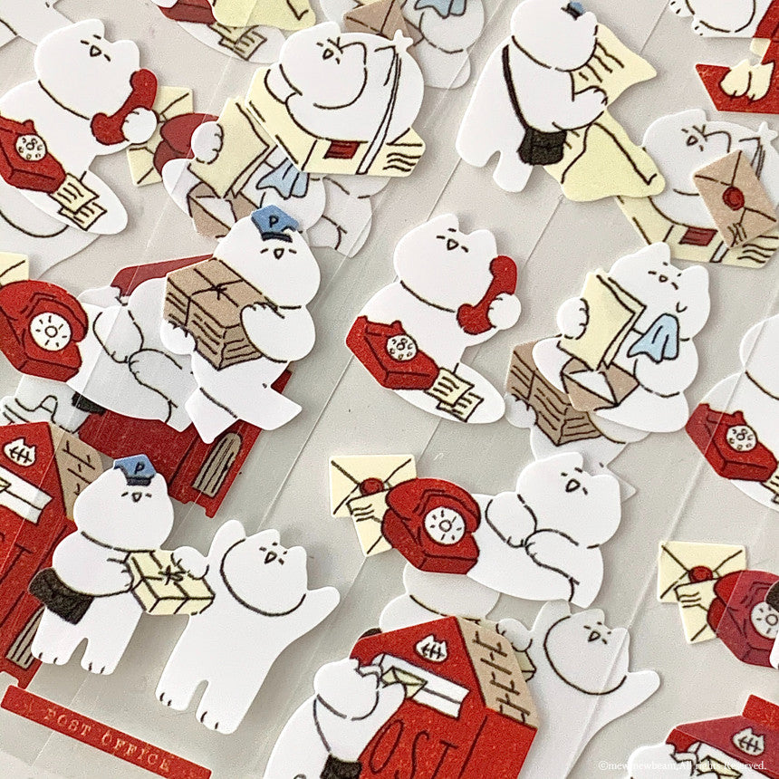 Mewmewbeam Sticker Sheet: Postman