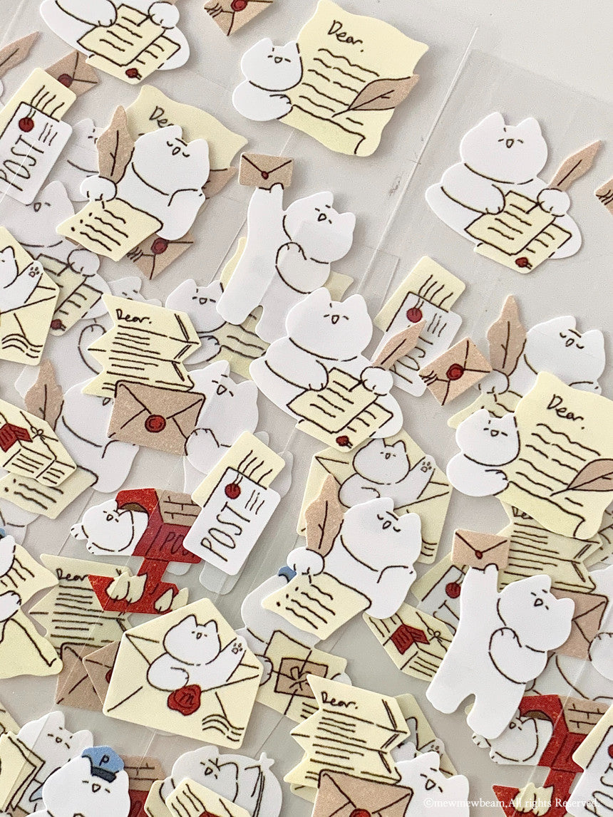 Mewmewbeam Sticker Sheet: Postman