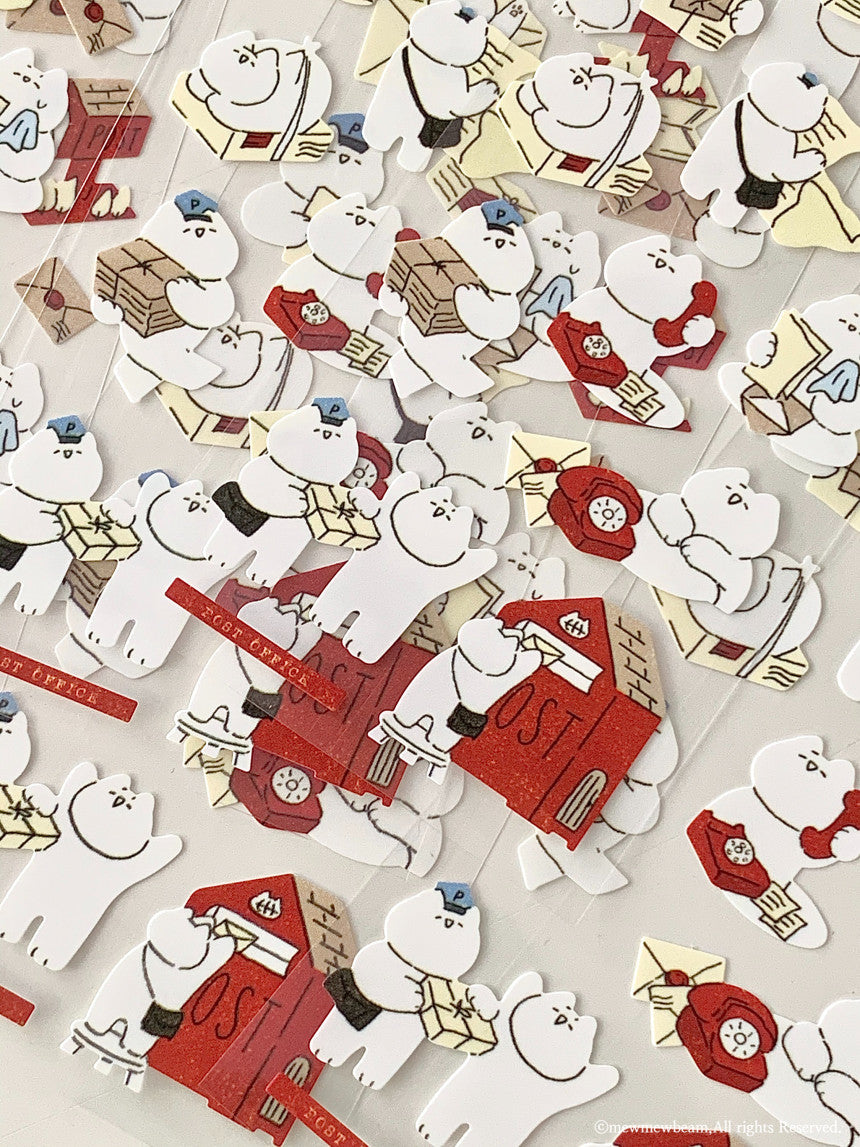 Mewmewbeam Sticker Sheet: Postman