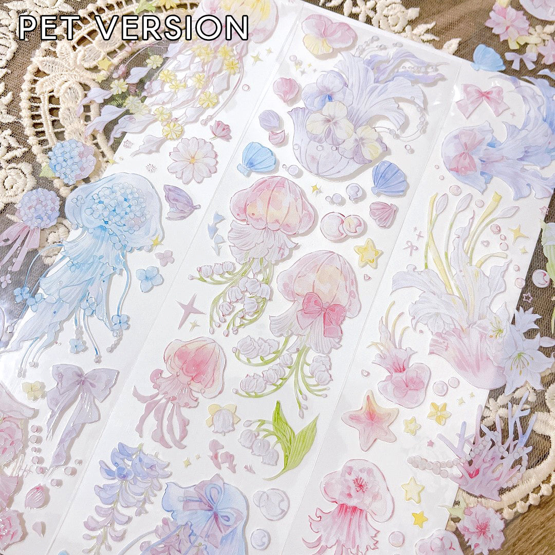 Menu Stationery Masking Tape: Flower Jellyfish