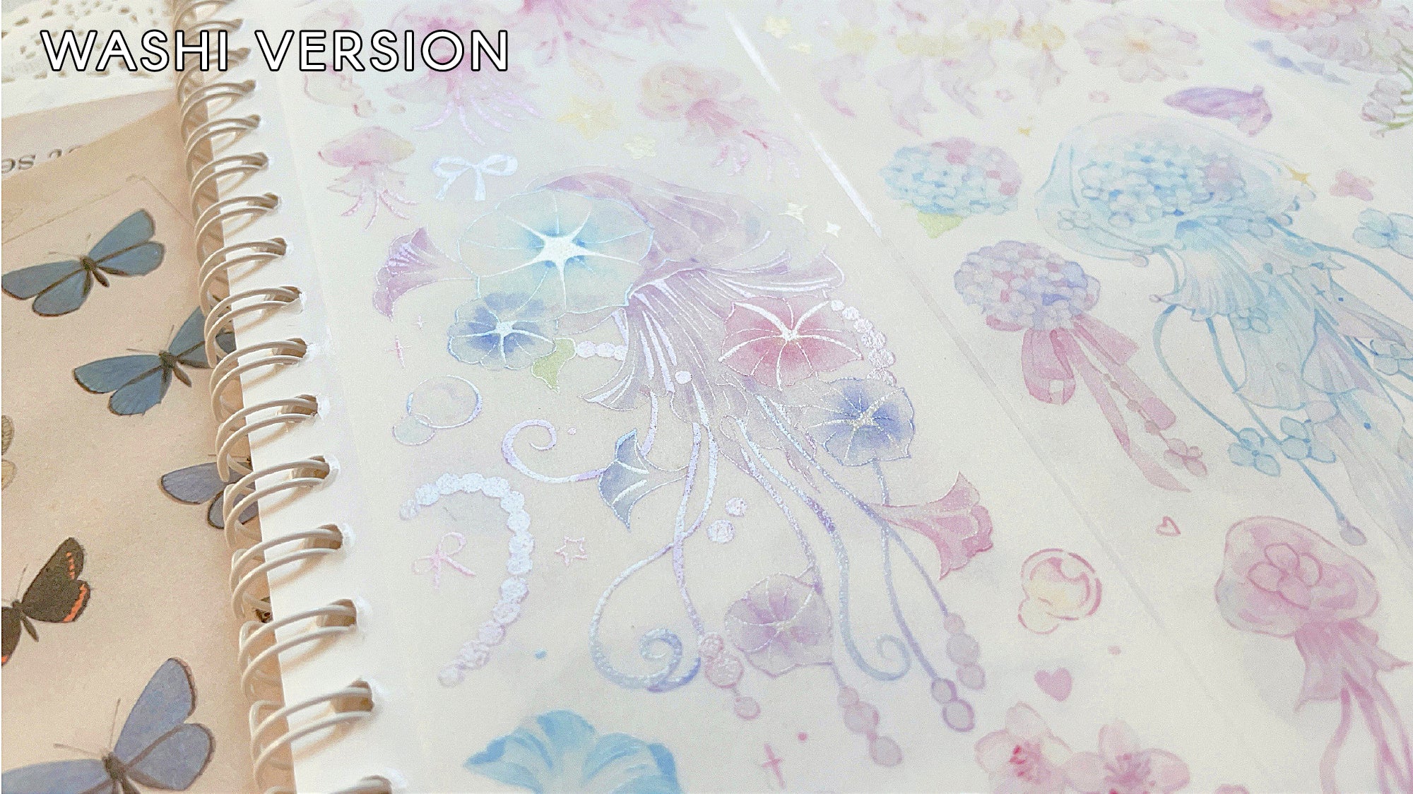 Menu Stationery Masking Tape: Flower Jellyfish