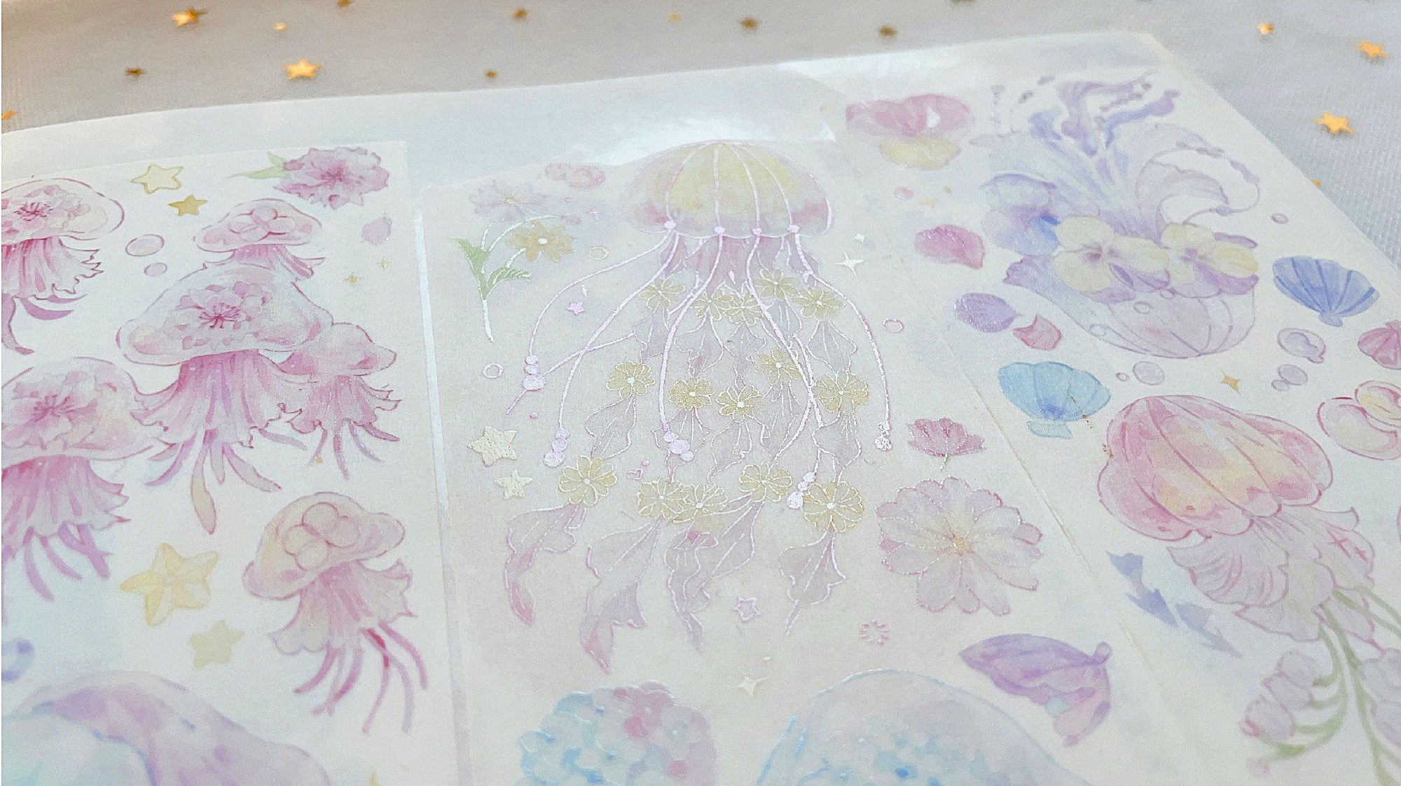 Menu Stationery Masking Tape: Flower Jellyfish