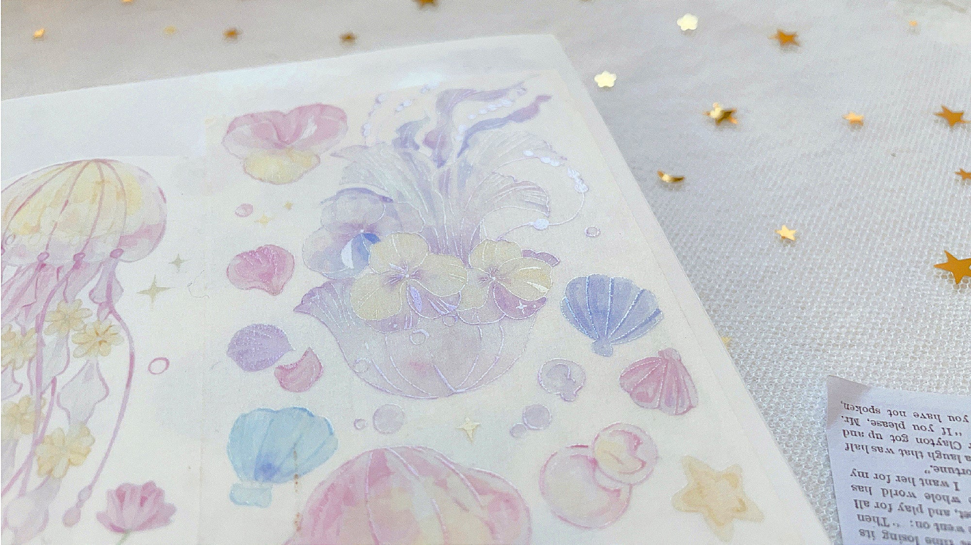 Menu Stationery Masking Tape: Flower Jellyfish