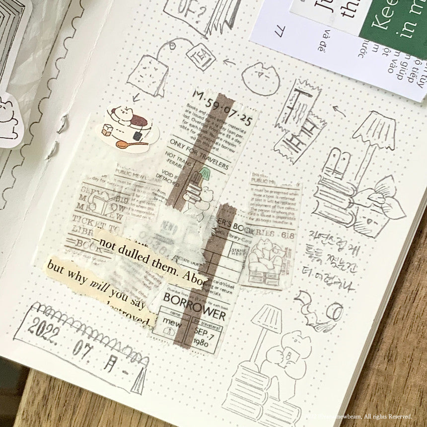 Mewmewbeam Sticker Sheet: Barista