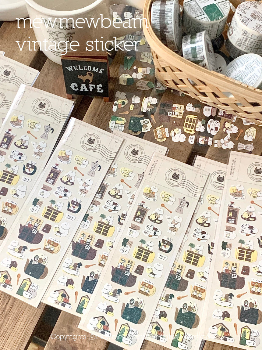 Mewmewbeam Sticker Sheet: Barista