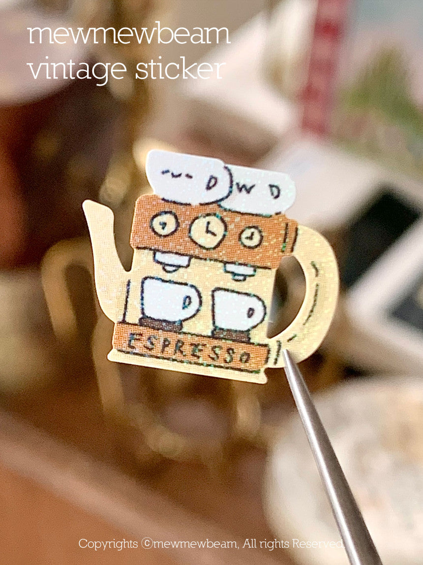Mewmewbeam Sticker Sheet: Barista