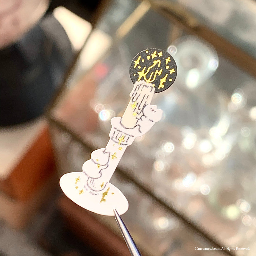 Mewmewbeam Sticker Sheet: Candle