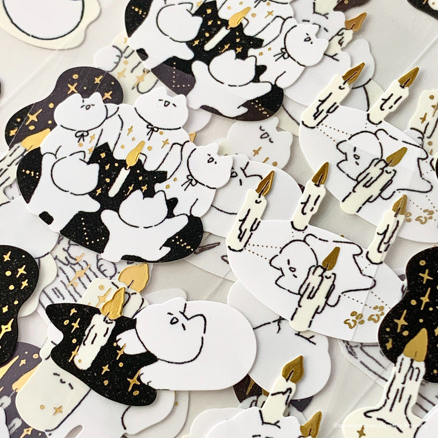Mewmewbeam Sticker Sheet: Candle