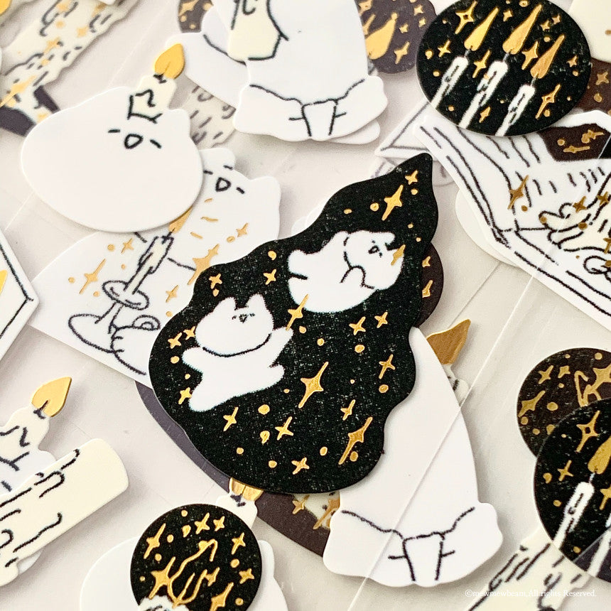 Mewmewbeam Sticker Sheet: Candle