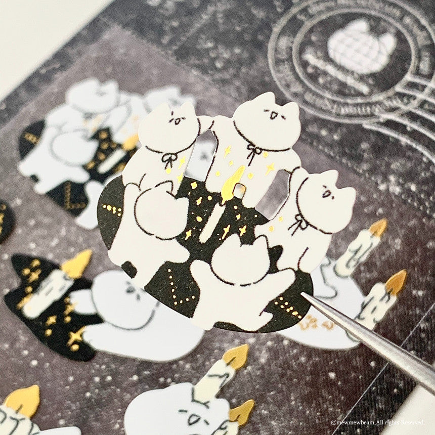 Mewmewbeam Sticker Sheet: Candle