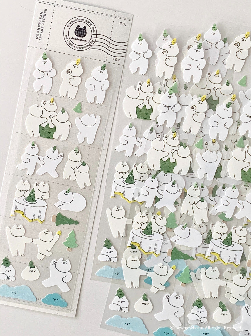 Mewmewbeam Sticker Sheet: Dance Party