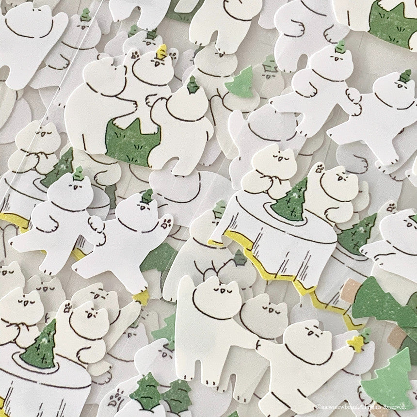 Mewmewbeam Sticker Sheet: Dance Party