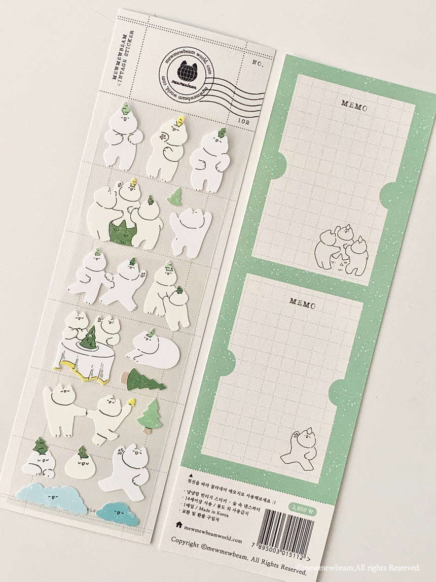 Mewmewbeam Sticker Sheet: Dance Party