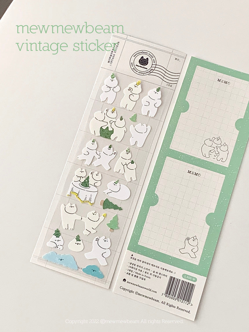 Mewmewbeam Sticker Sheet: Dance Party