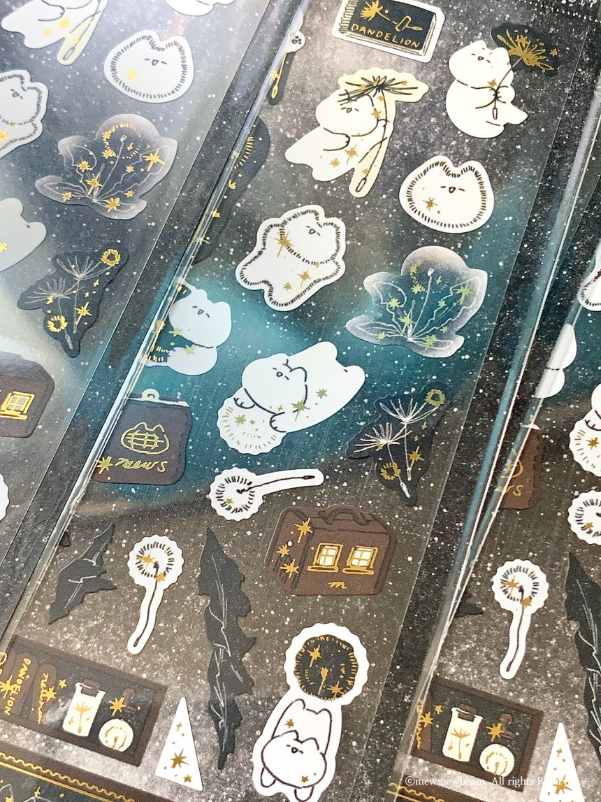 Mewmewbeam Sticker Sheet: Dandelion