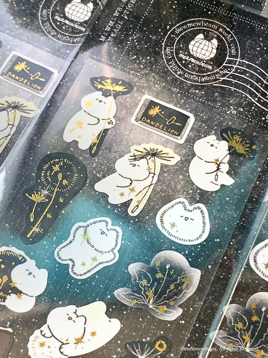 Mewmewbeam Sticker Sheet: Dandelion