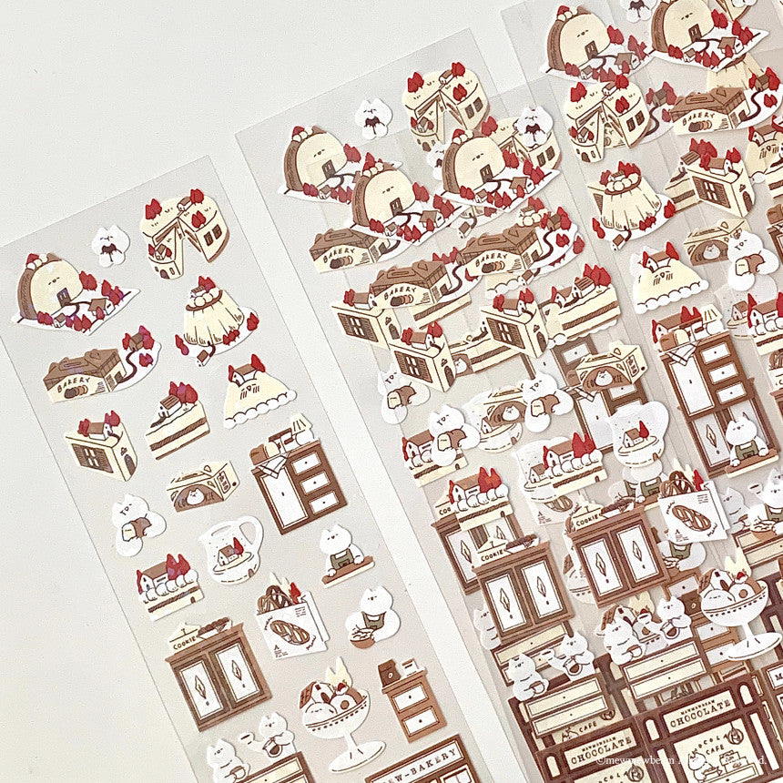 Mewmewbeam Sticker Sheet: Dessert