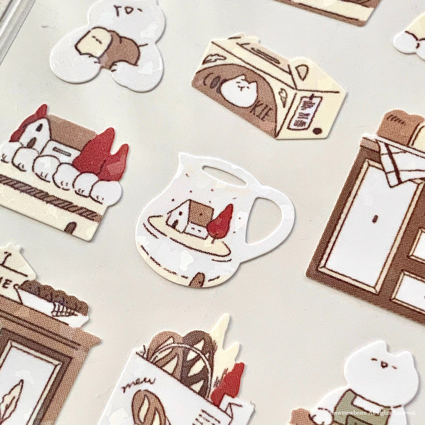 Mewmewbeam Sticker Sheet: Dessert
