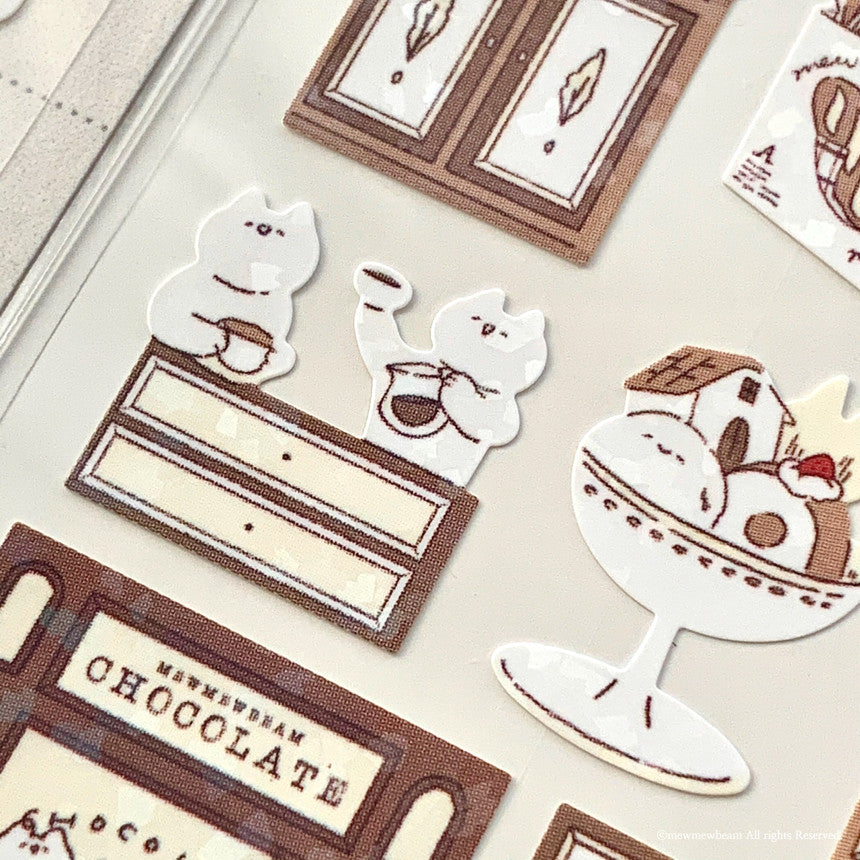 Mewmewbeam Sticker Sheet: Dessert