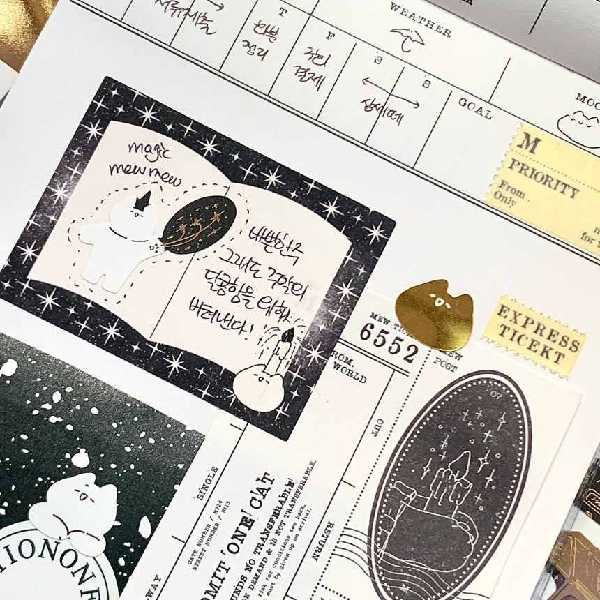 Mewmewbeam Sticker Sheet: Face Set