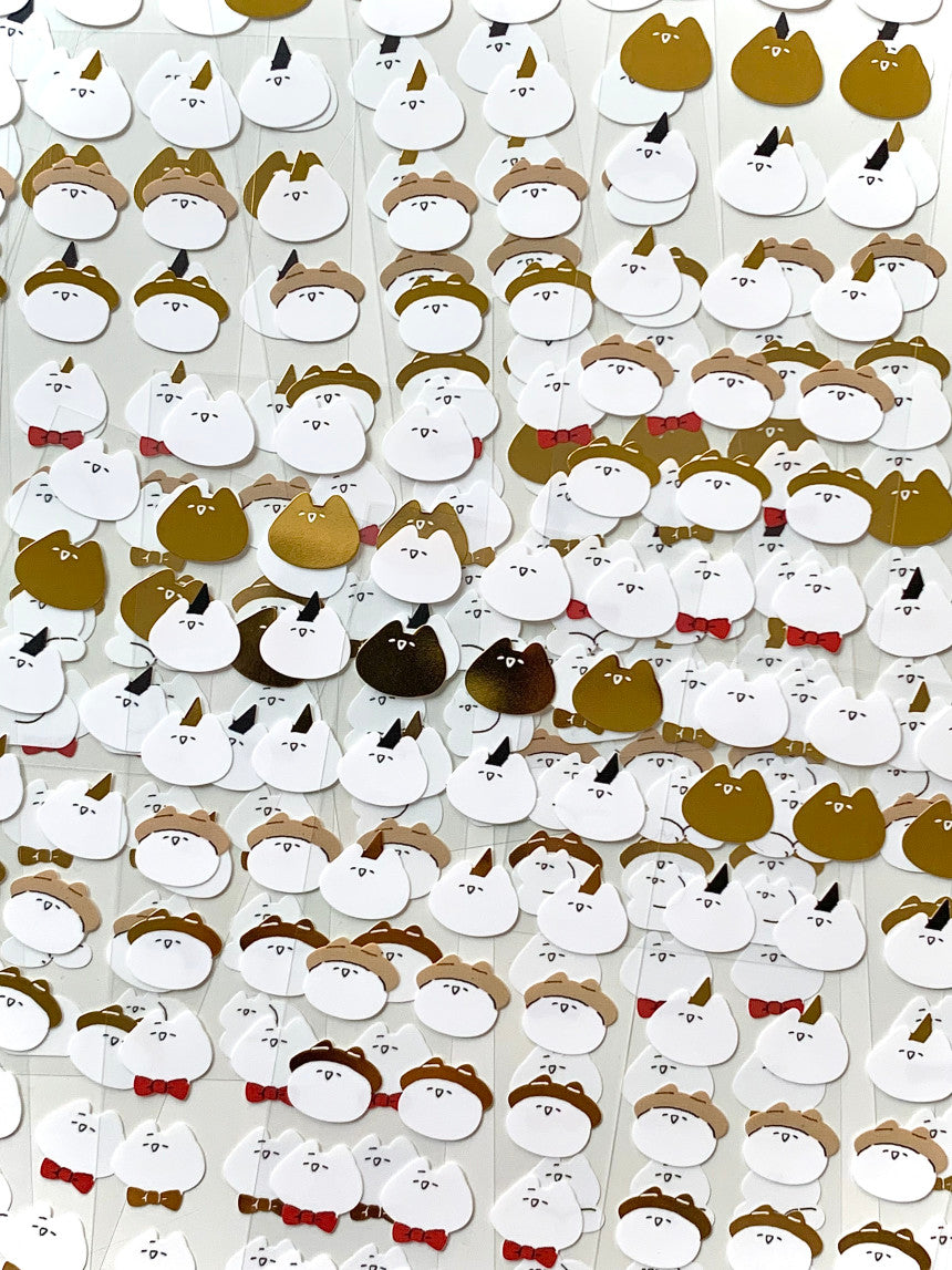Mewmewbeam Sticker Sheet: Face Set