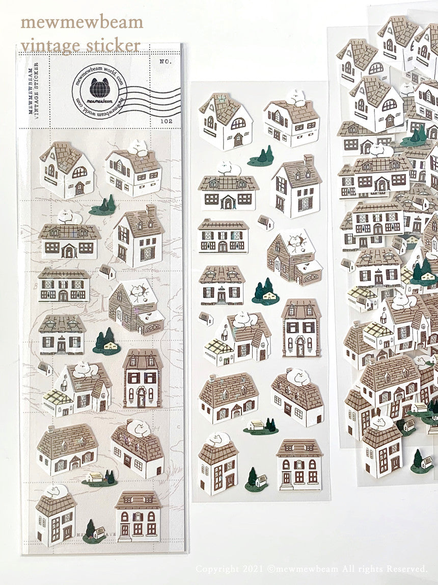Mewmewbeam Sticker Sheet: House