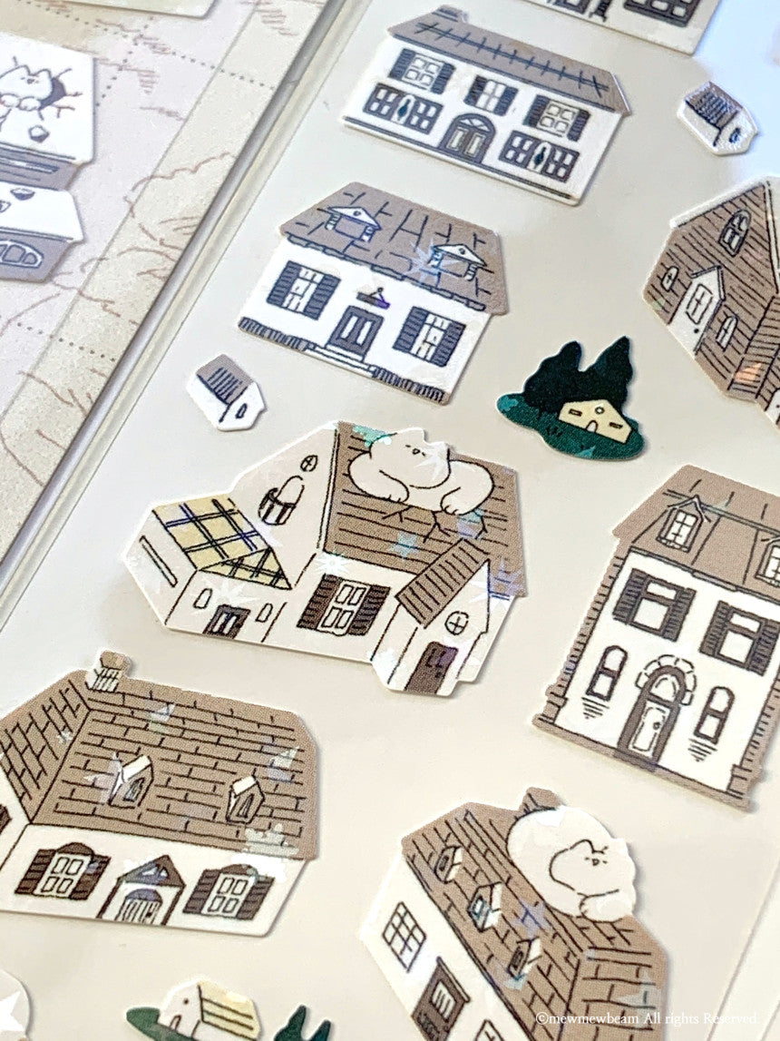 Mewmewbeam Sticker Sheet: House