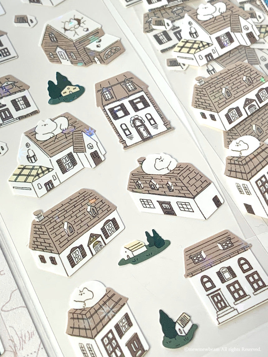 Mewmewbeam Sticker Sheet: House