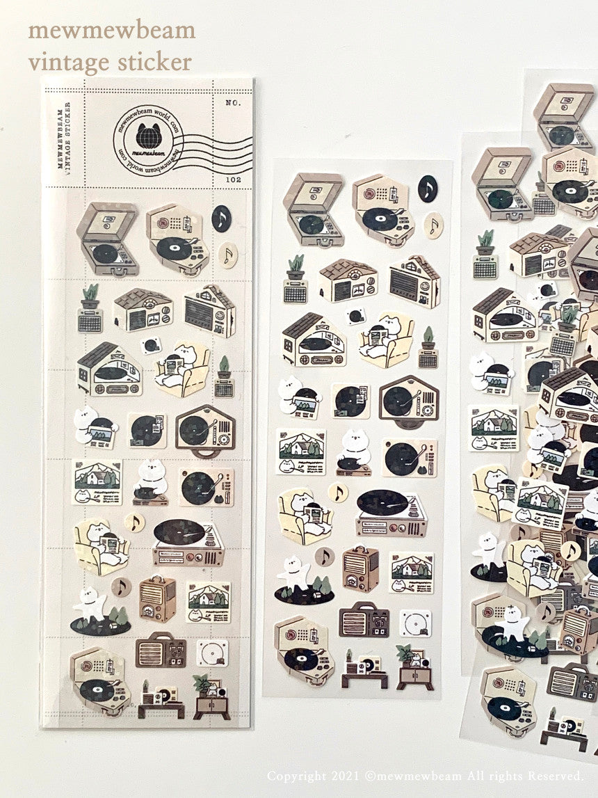 Mewmewbeam Sticker Sheet: LP