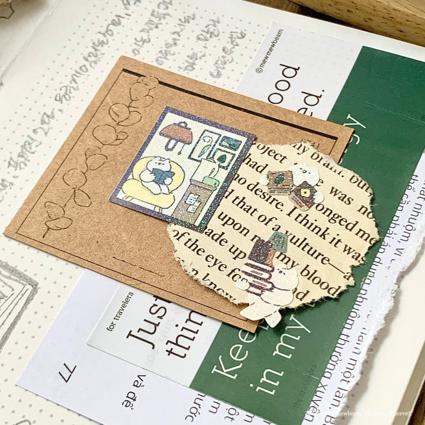 Mewmewbeam Sticker Sheet: Library