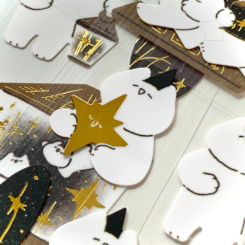 Mewmewbeam Sticker Sheet: Little Black Hat