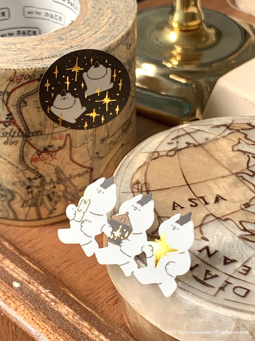 Mewmewbeam Sticker Sheet: Little Black Hat