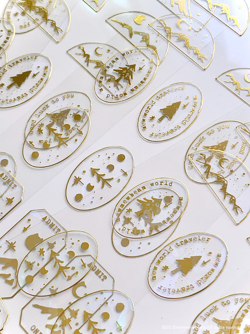 Mewmewbeam Sticker Sheet: Mountain Version 2