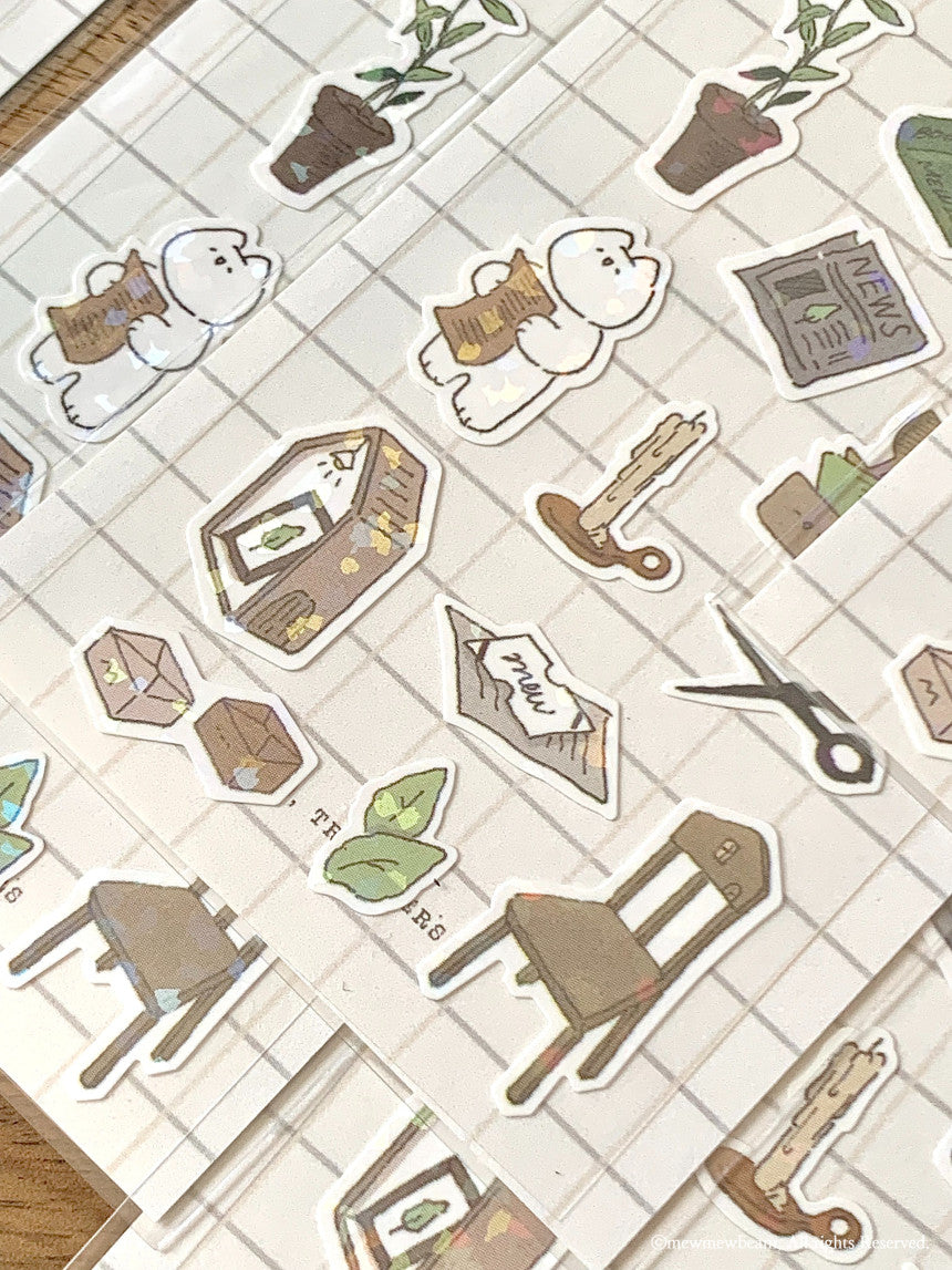 Mewmewbeam Sticker Sheet: Object
