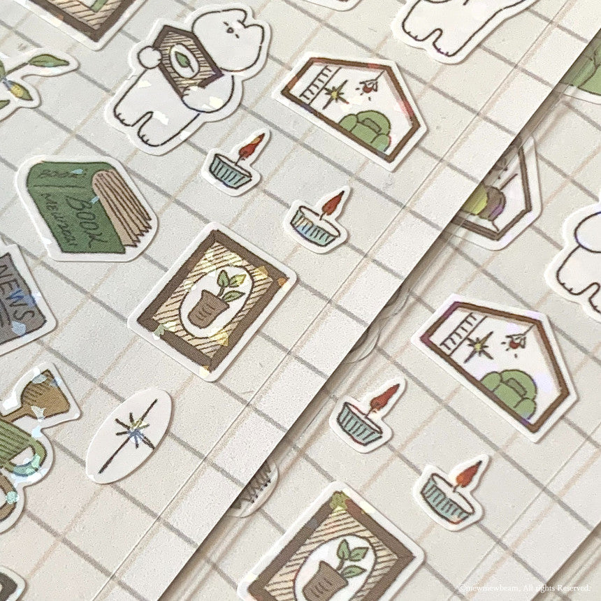 Mewmewbeam Sticker Sheet: Object