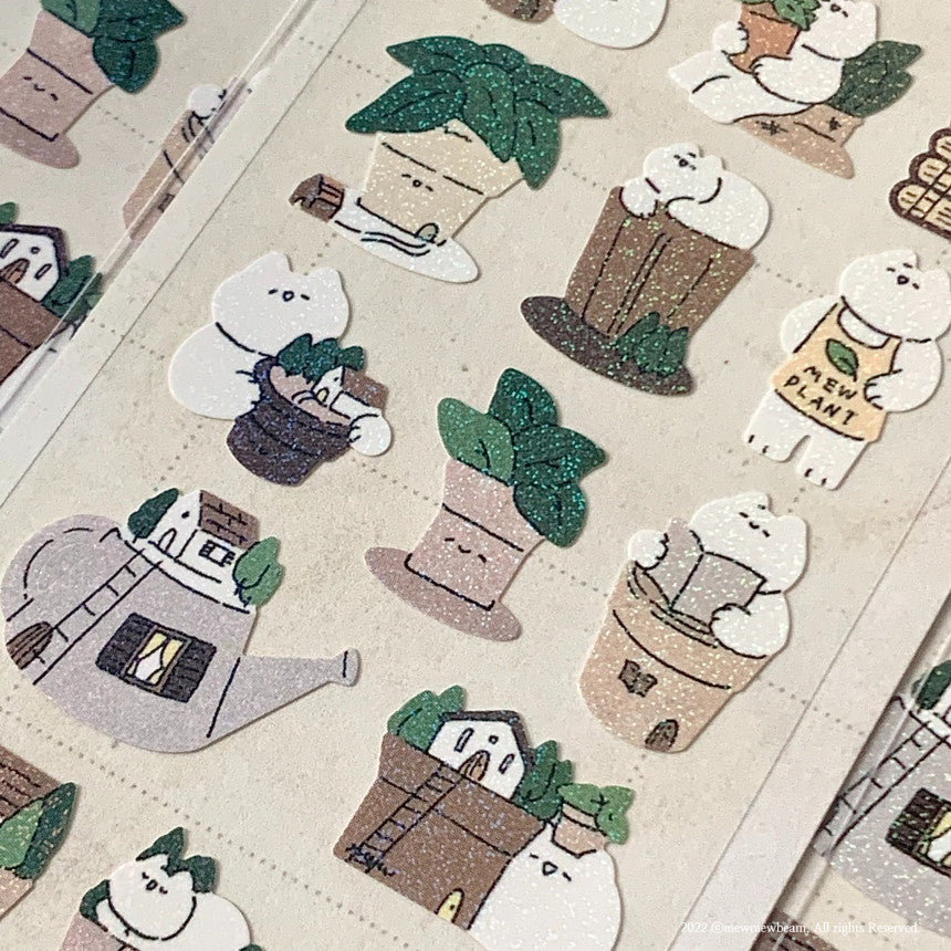 Mewmewbeam Sticker Sheet: Pot