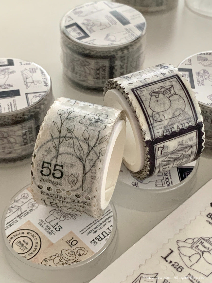 Mewmewbeam Washi Tape: Botanist Stamp