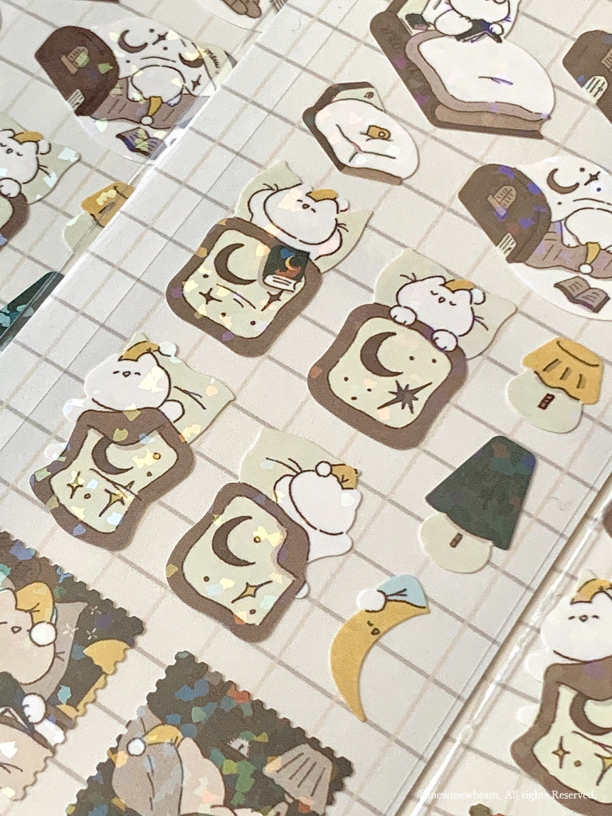 Mewmewbeam Sticker Sheet: Stay at Home Ver. 2