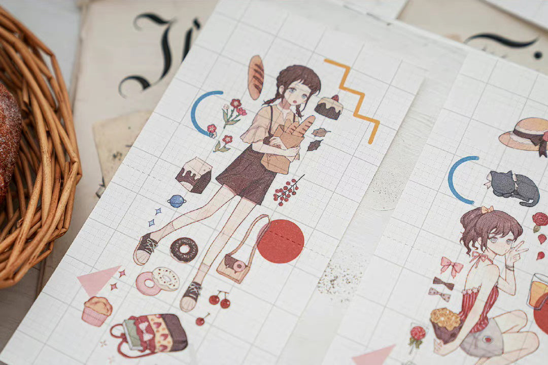 Miaopaji Masking Tape: Berry Girls