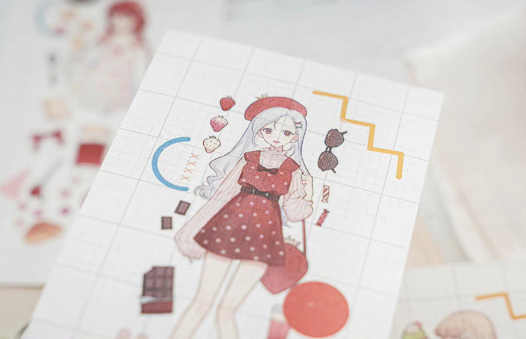 Miaopaji Masking Tape: Berry Girls