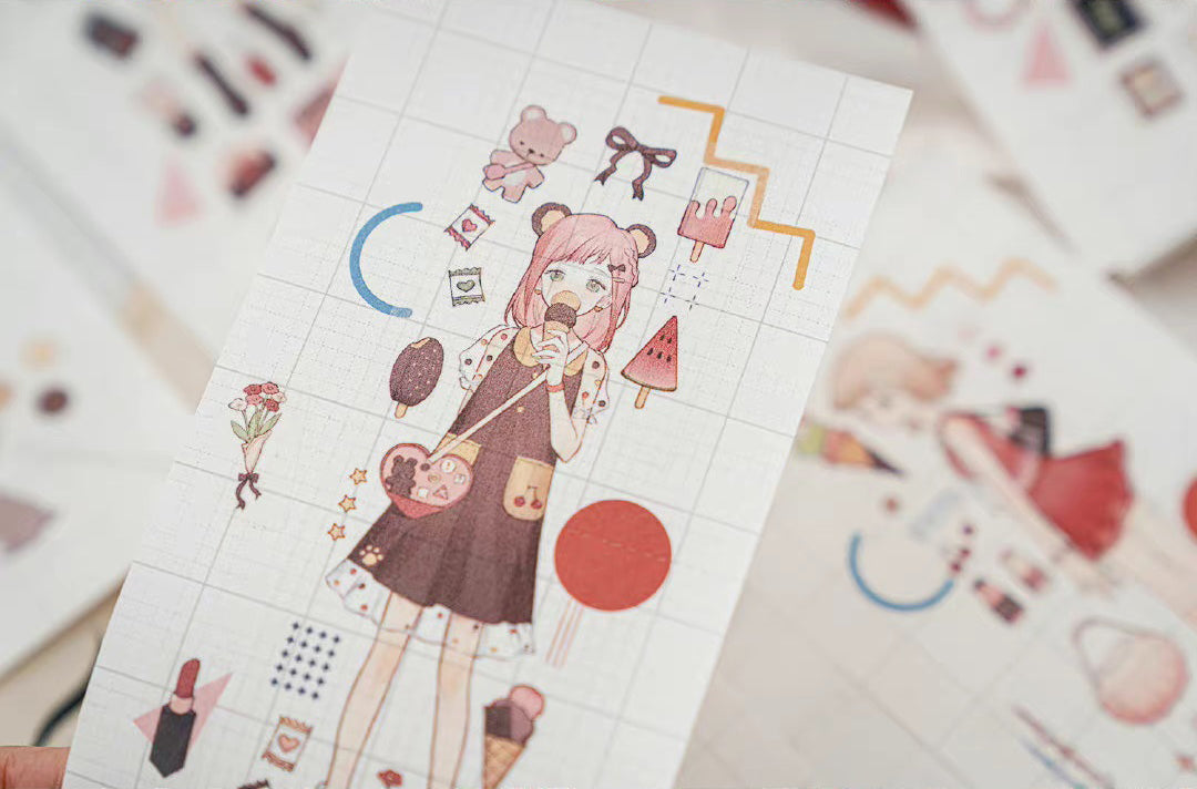 Miaopaji Masking Tape: Berry Girls
