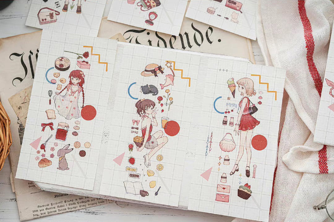 Miaopaji Masking Tape: Berry Girls