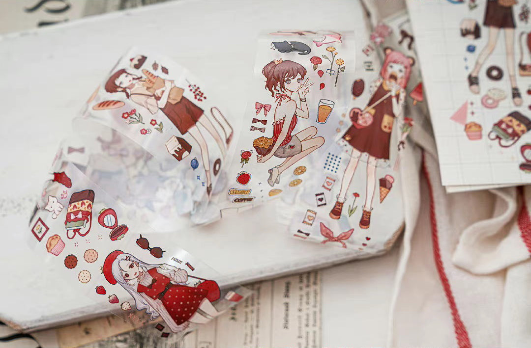 Miaopaji Masking Tape: Berry Girls