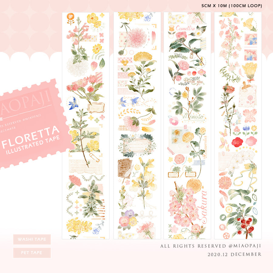 Miaopaji Masking Tape: Floretta