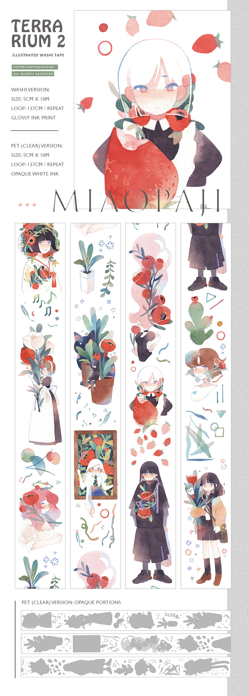 Miaopaji Masking Tape: Terrarium 2