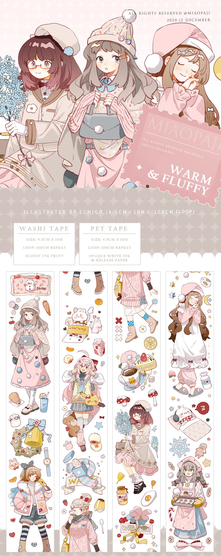 Miaopaji Masking Tape: Warm and Fluffy