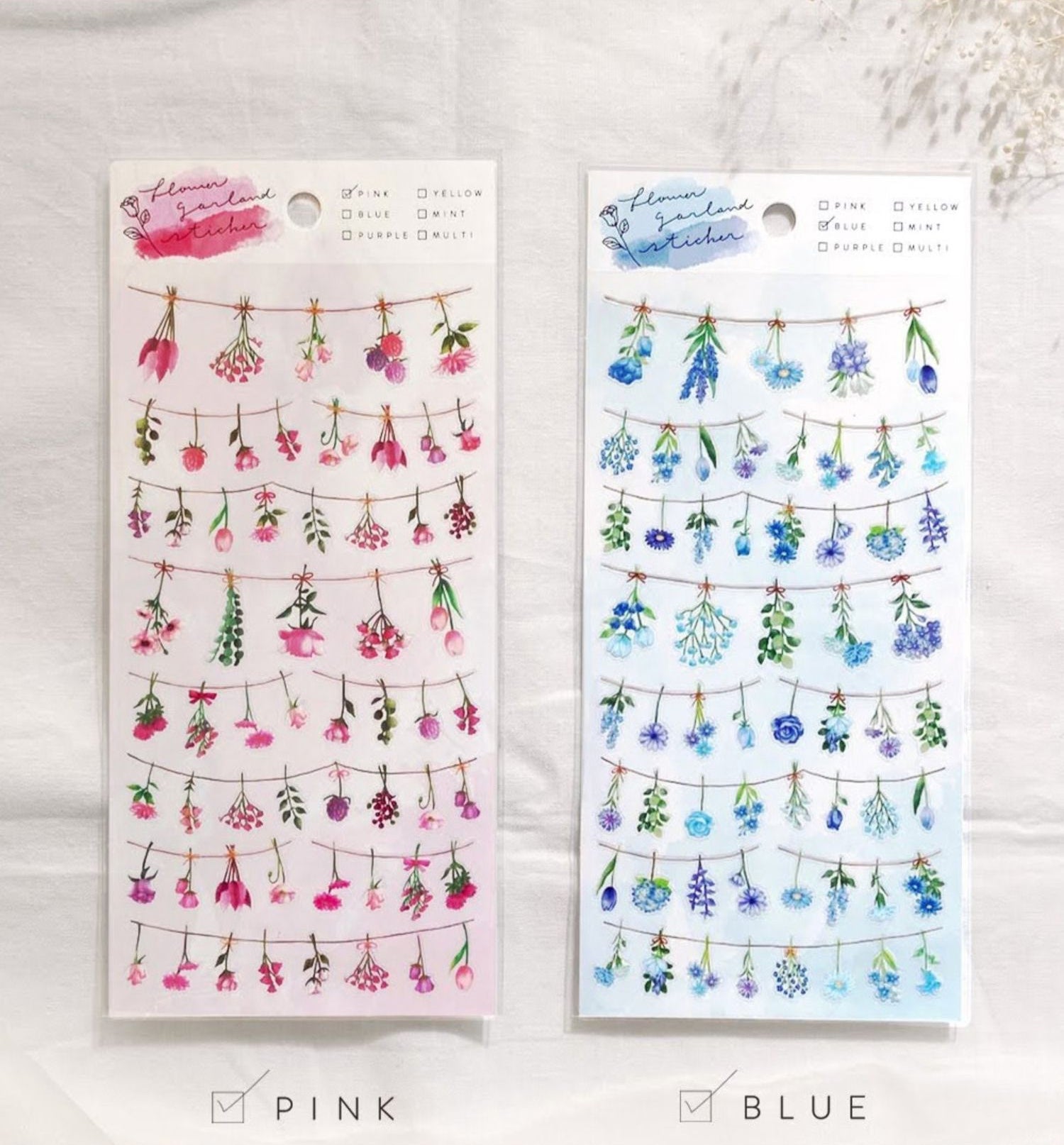 Mind Wave Sticker Sheet: Flower Garland