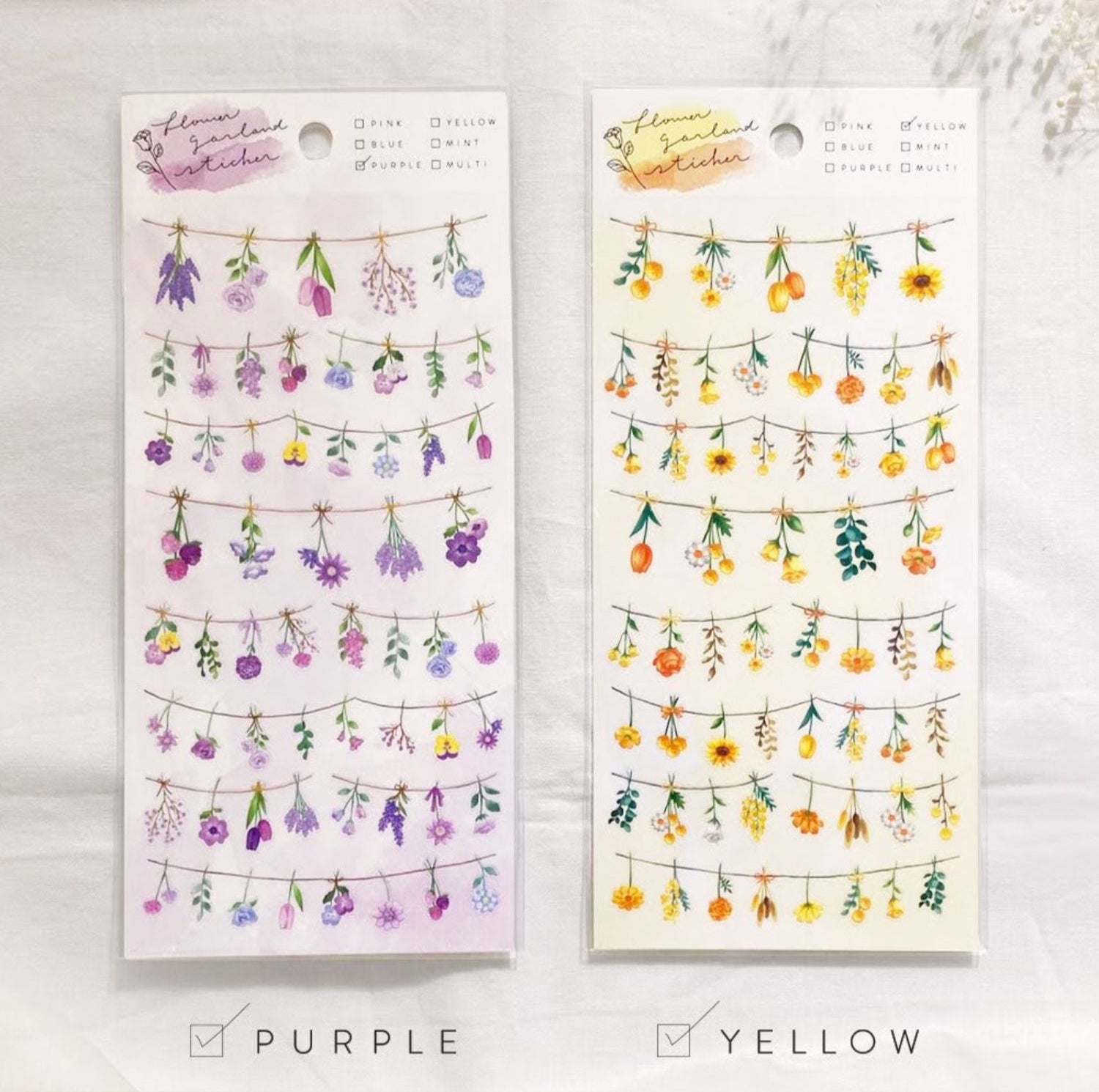 Mind Wave Sticker Sheet: Flower Garland